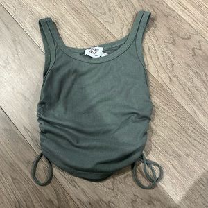 PRINCESS POLLY ruched tank green size 4